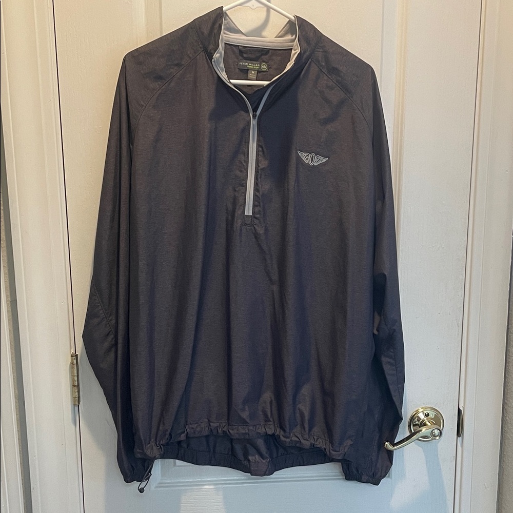 Peter Millar Dark Gray Windbreaker from Olympic Club in San Francisco